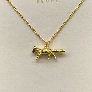MUSTHAVE Gold Plated Wolf Pendant Short Necklace